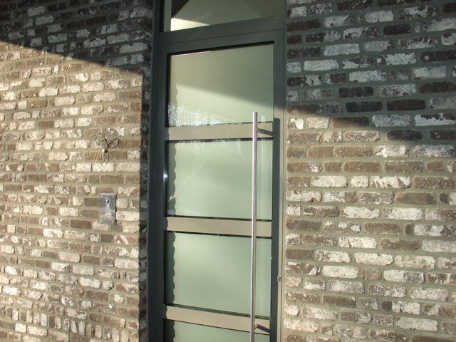 zandstraalfolie deur