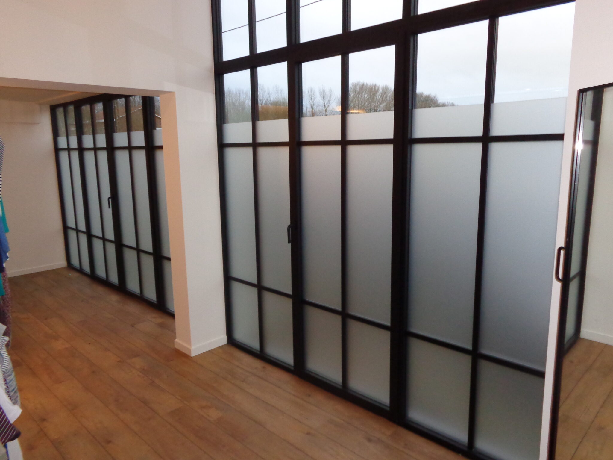 zandstraalfolie raam en deur